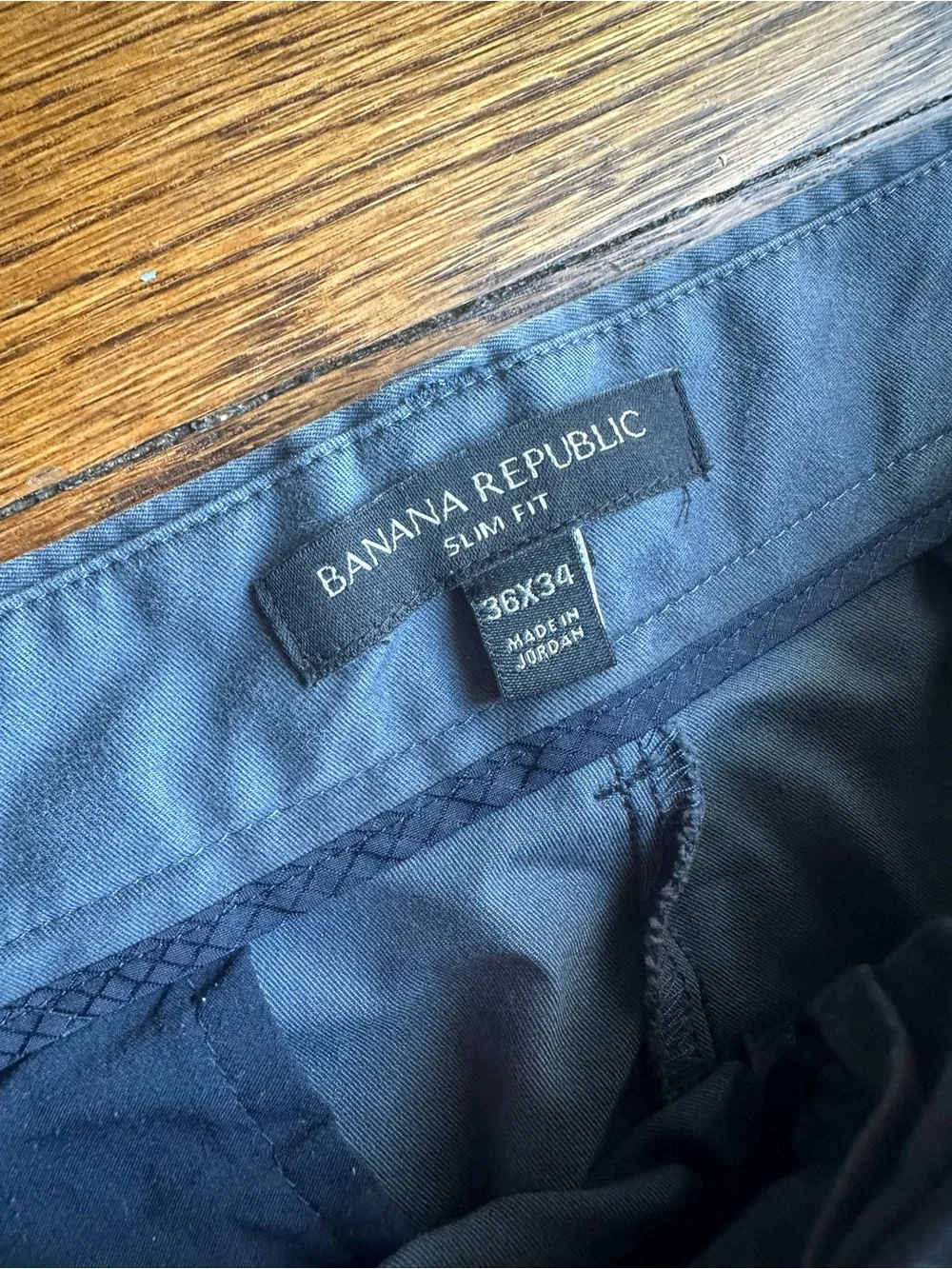 Banana Republic Slate Blue Slim Chinos 36/34